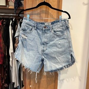 We The Free Light Blue Jean Shorts